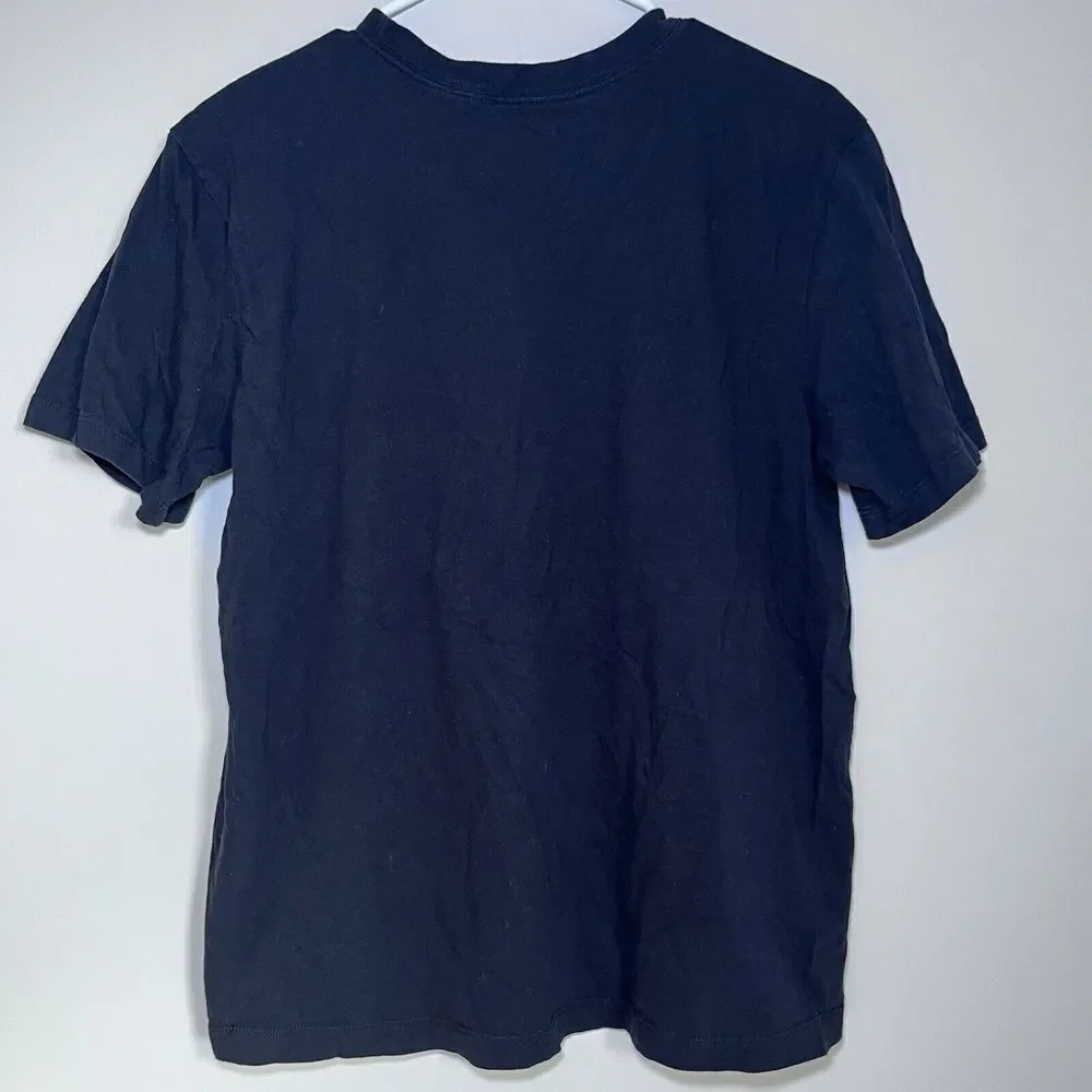 Nike‎ Dri Fit Swoosh Black Red Short Sleeve T Shirt Top Medium Athletic Sporty